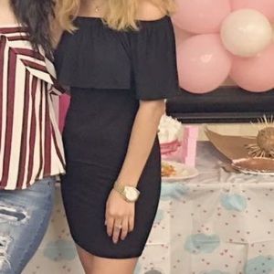 Fr the shoulder knit dress